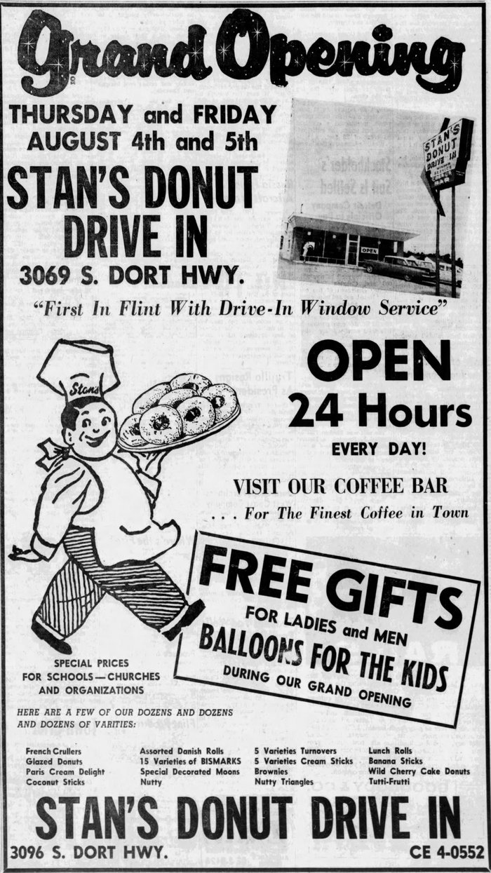 Stans Donut Drive-In - Aug 03 1960 Article (newer photo)